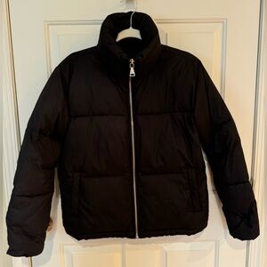 Express Black Puffer Jacket, Small